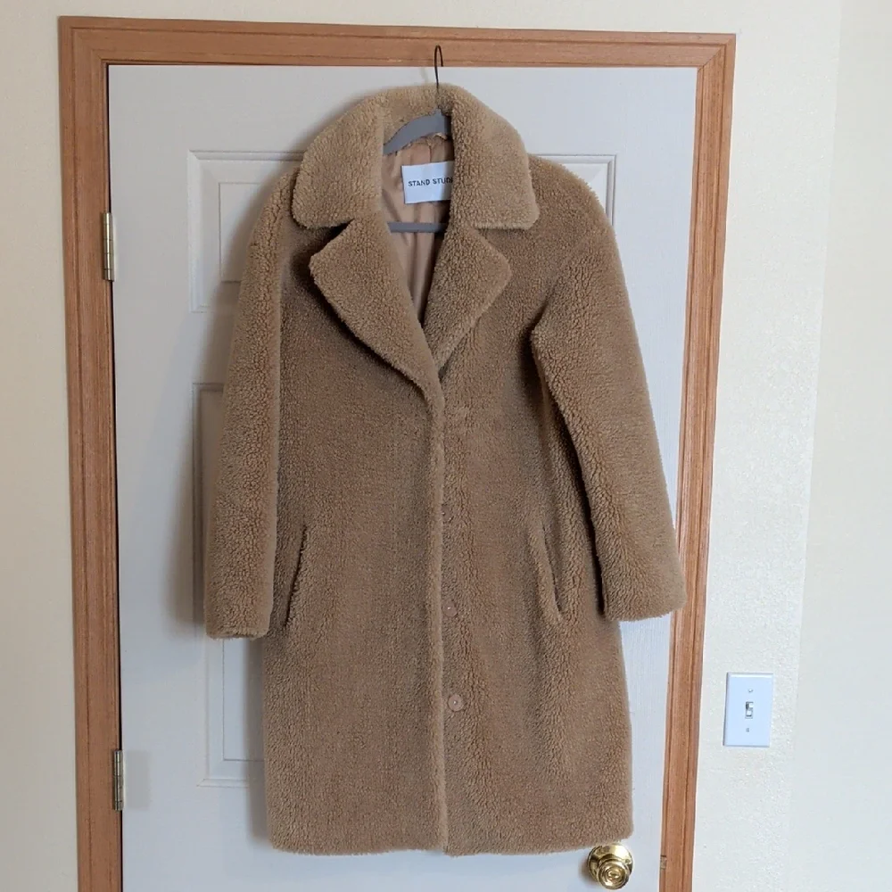 Stand Studio Teddy Coat - Picture 1 of 8